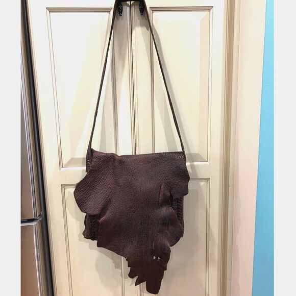 Gabriel Good Artisan Crafted One of a Kind Buffalo Leather Messenger Bag - Picture 1 of 12